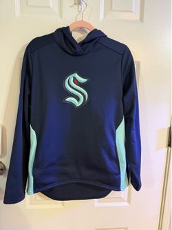 Fanatics Seattle Kraken Authentic Pro Pullover Hoodie Blue Size L NHL