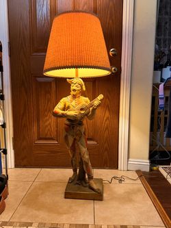 Vintage Hollywood Regency Marbro Harlequin "Arlequin" Table Lamp