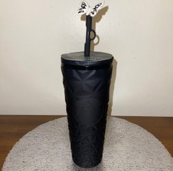 STARBUCKS 2025 Halloween Glow in the Dark Black Prism Butterfly Tumbler