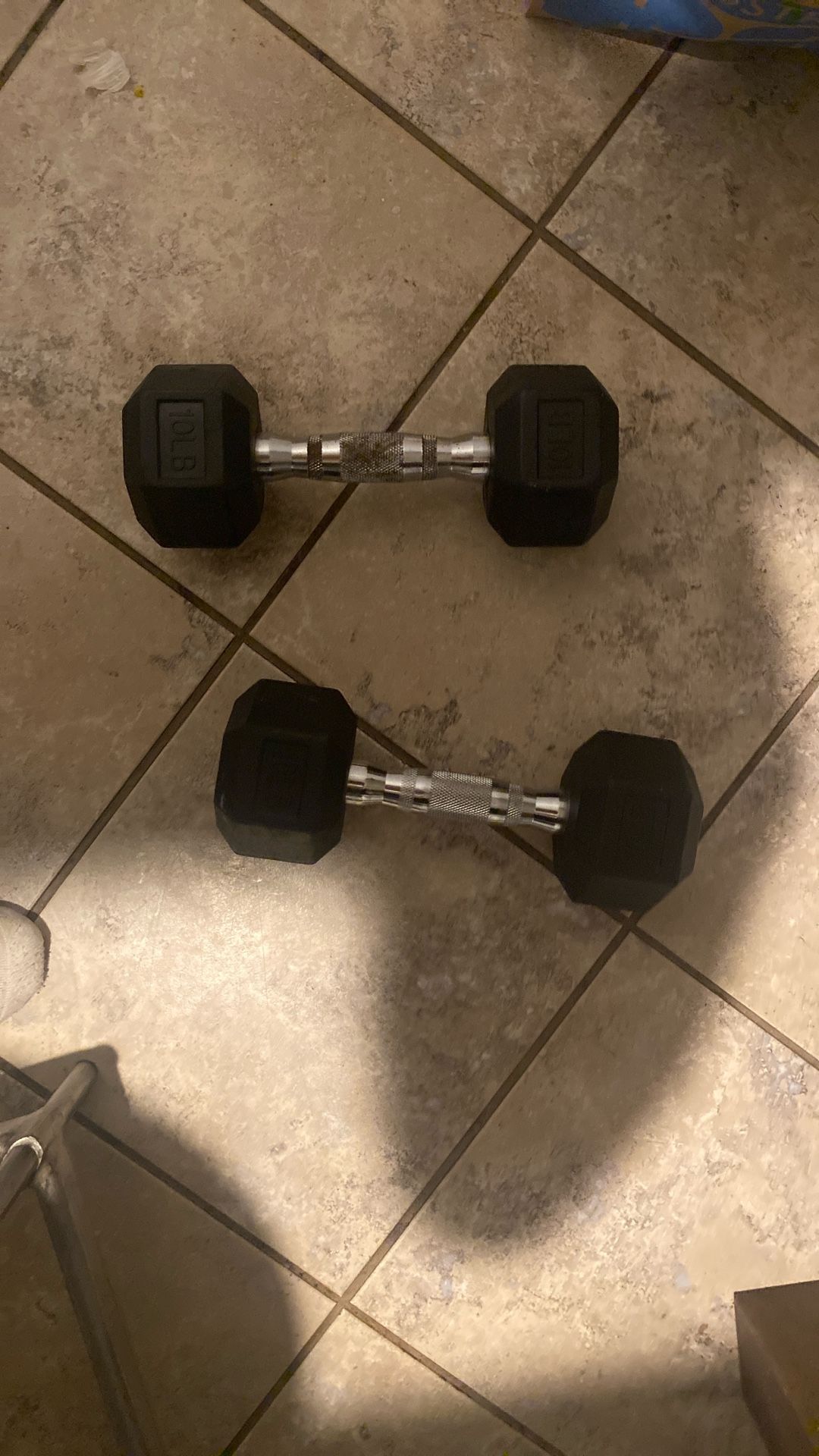 Standard 10 Pound Dumbbells