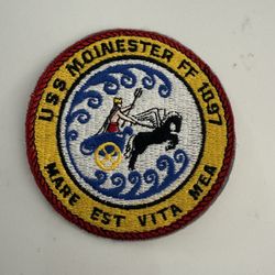 New Embroidered Collectible Military Patch, USS Moinester FF-1097 Frigate Ship Patch, Size 4.50 inches
