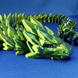 3D Printed Articulated Dragon 26” Long 
