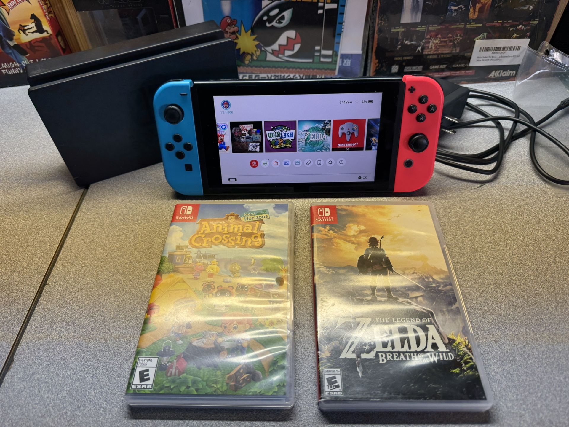 Nintendo switch with games