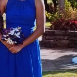 Bill Levkoff  Tea Length Or Short Bridesmaid Dress 