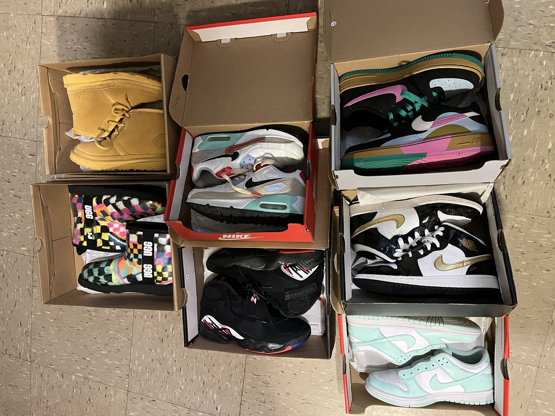 All Type Of Shoes Jordan, Nike And Ugg Boots All In Great Conditions !! SOLD SEPARATELY!!