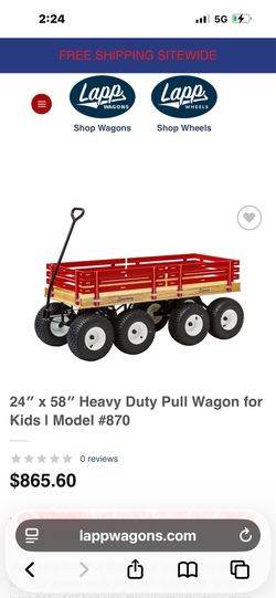 Heavy Duty Pull Wagon for Kids