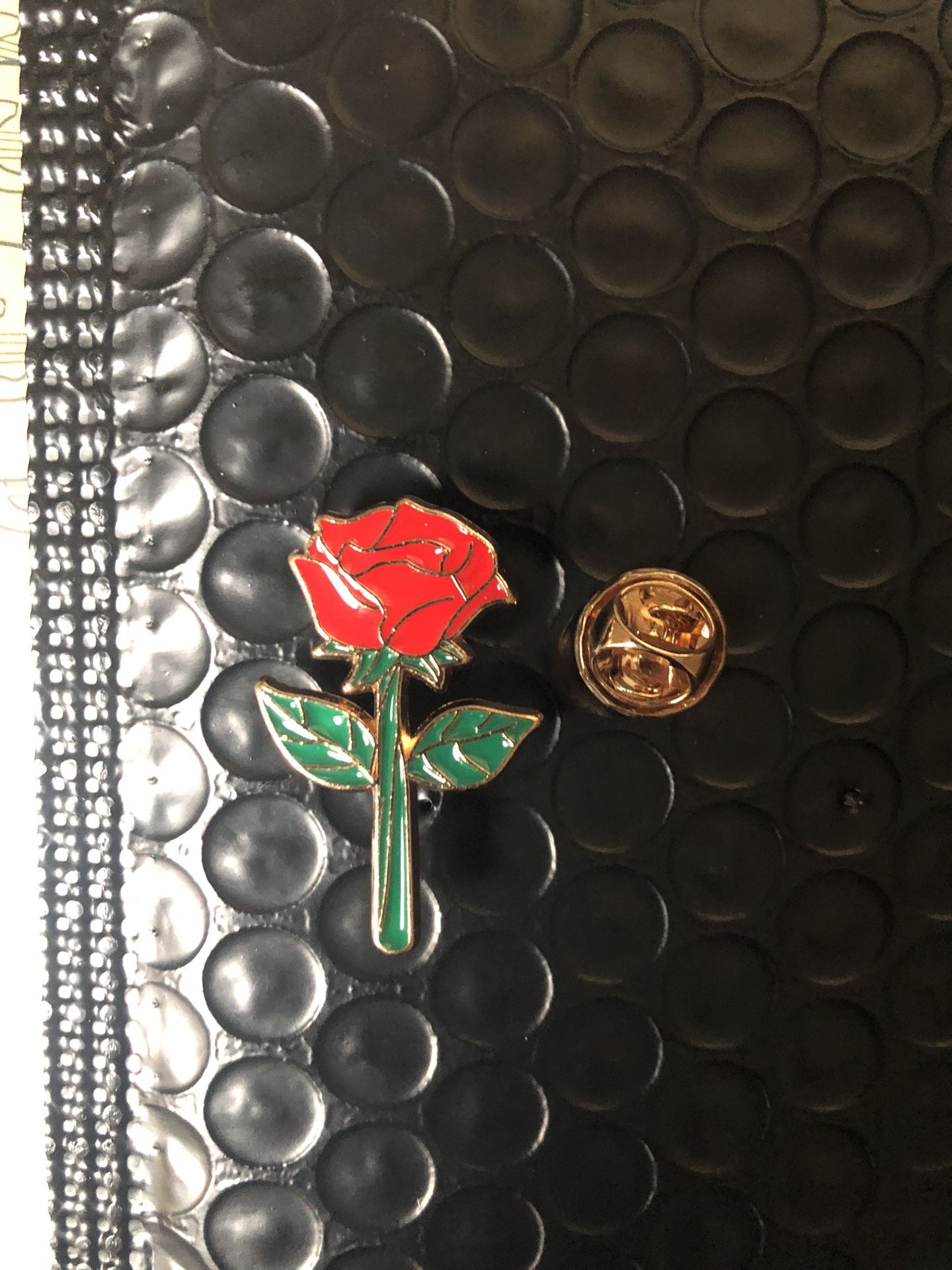 Elegant Rose Flower Enamel Brooch Pins, Metal Alloy Novelty Badge for Bags