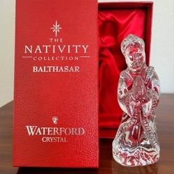 Waterford Crystal Nativity Collection, Balthasar Wiseman With Box