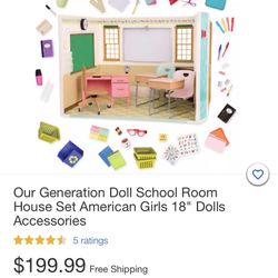 Classroom For American girl Size Dolls