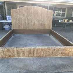Wicker King Size Bed Frame 