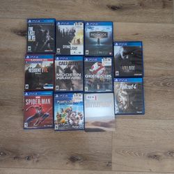 PS4 Game Lot – Great Prices! (BioShock, Spider-Man, RE7, Fallout 4 & More)