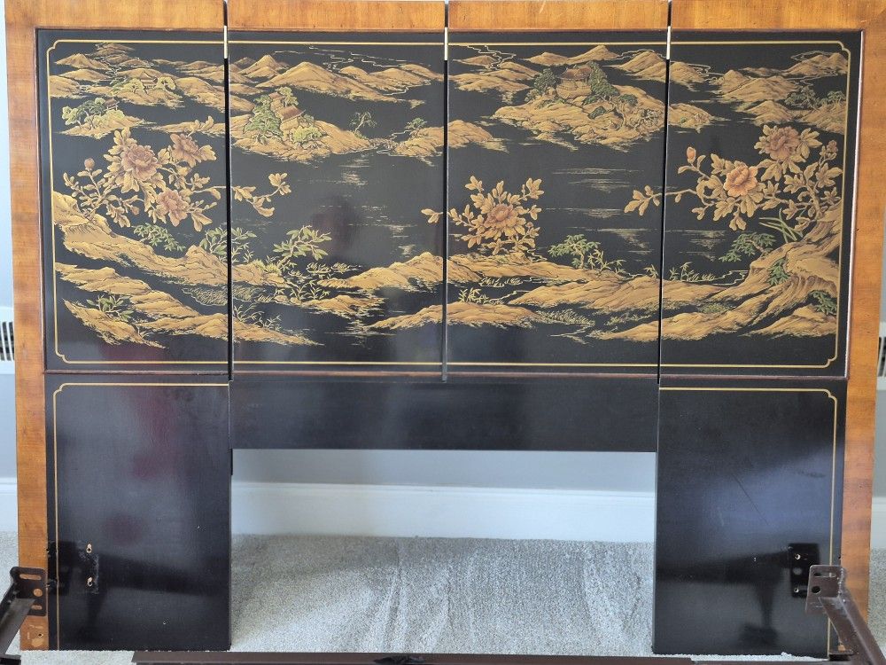 Vintage Asian Inspired Headboard