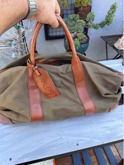 Beautiful- canvas/leather Ralph Lauren Duffel Bag