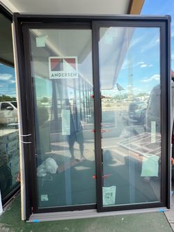 Andersen Sliding Patio Door Dark Frame 72x96