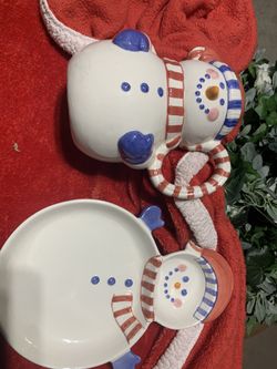 Snowman holiday Serving Collection