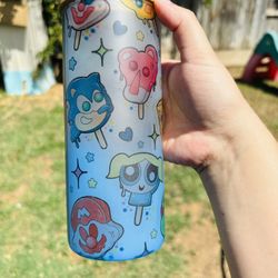 90s Inspired Frosted Glass Cup