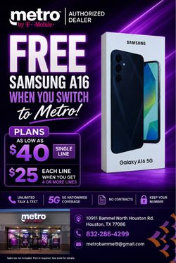 Samsung A16 For Free
