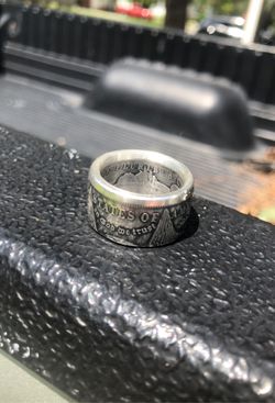 1889 Morgan silver dollar ring size 11