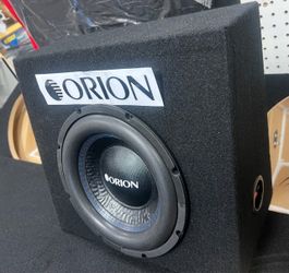 Orion Subwoofer in Carpeted Enclosure Box