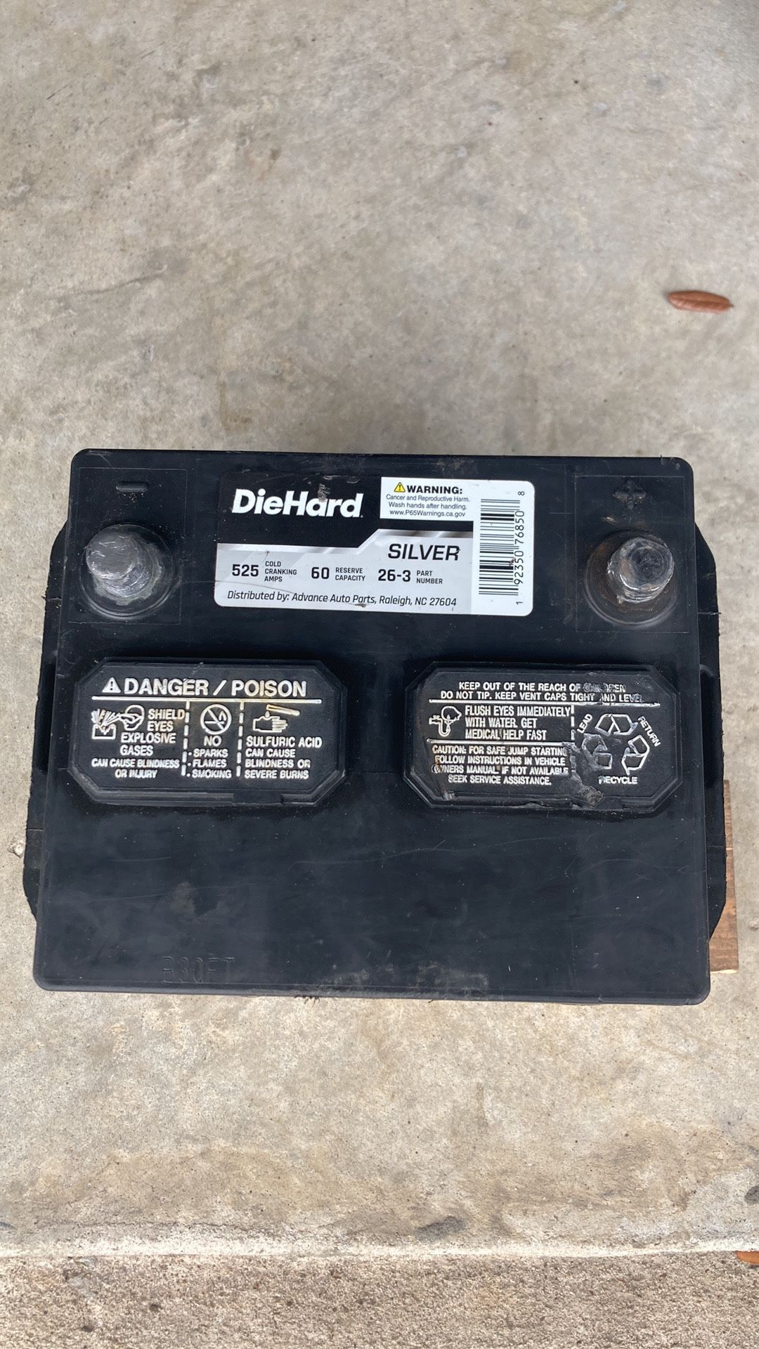 Diehard Car Battery