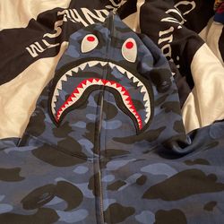 Bape Hoodie Navy Blue (authentic)