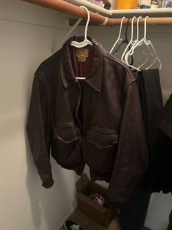 Old leather jacket.
