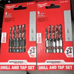 Milwaukee Impact Drill And Tap Bit Set 5Pc./P.