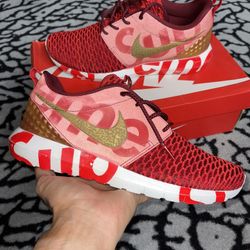 DS Nike Roshe 3M X Supreme Customs Size 9.5 With Box