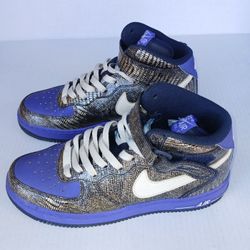 Nike Air Force 1 One ‘07 Mid Fish Scale 366731-411 Shoes Womens  Size 8.5