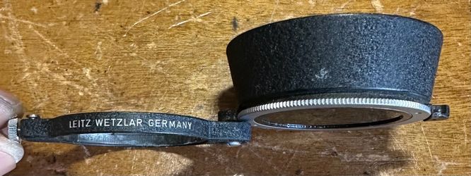Leica Leitz Wetzlar 13352X Swing Out 42mm Polarizing Filter w/Hood