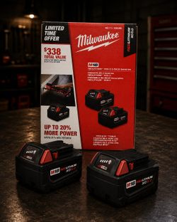 Milwaukee M18 XC5.0 Batteries 2-pack for 110