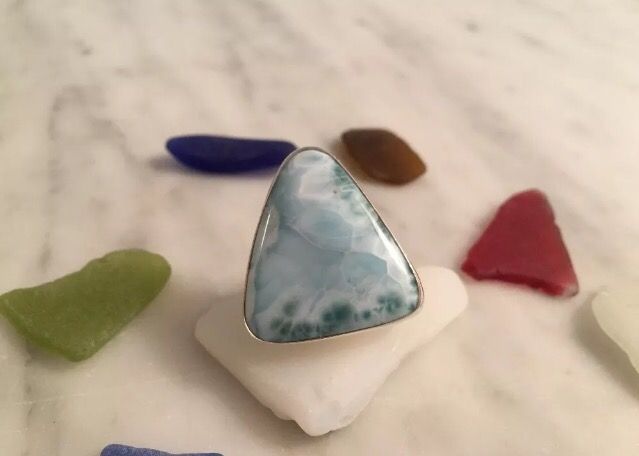 Larimar - Dominican Republic Sterling Silver Ring