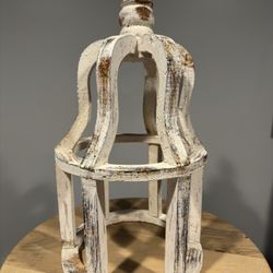 Crown Farmhouse wood Lantern