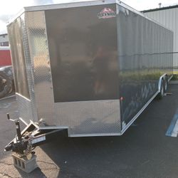 8.5x24ft Enclosed Vnose Trailer Brand New Car Truck Motorcycle ATV Hauler Moving Storage