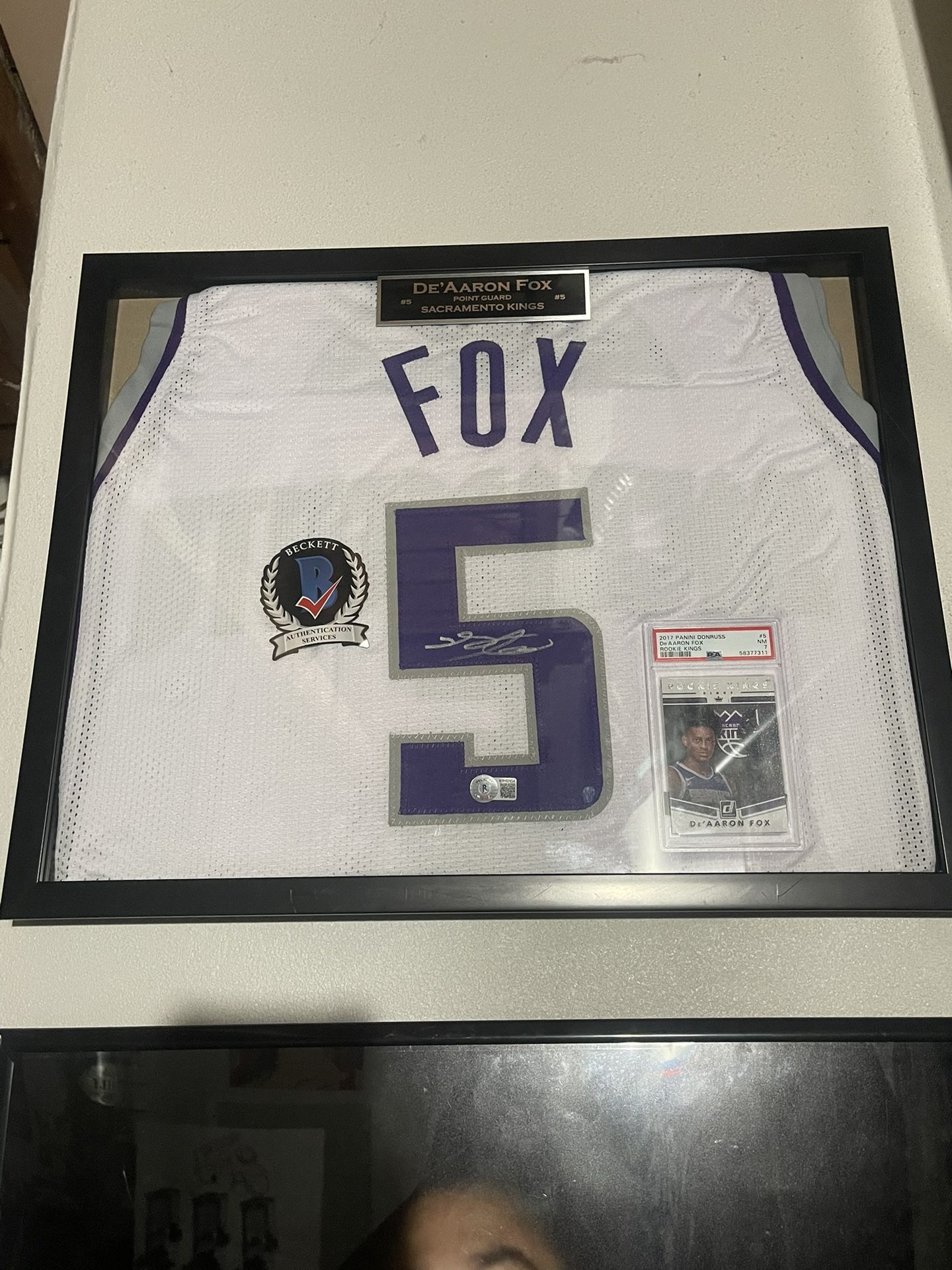 De’Aaron Fox Autographed Kings Jersey