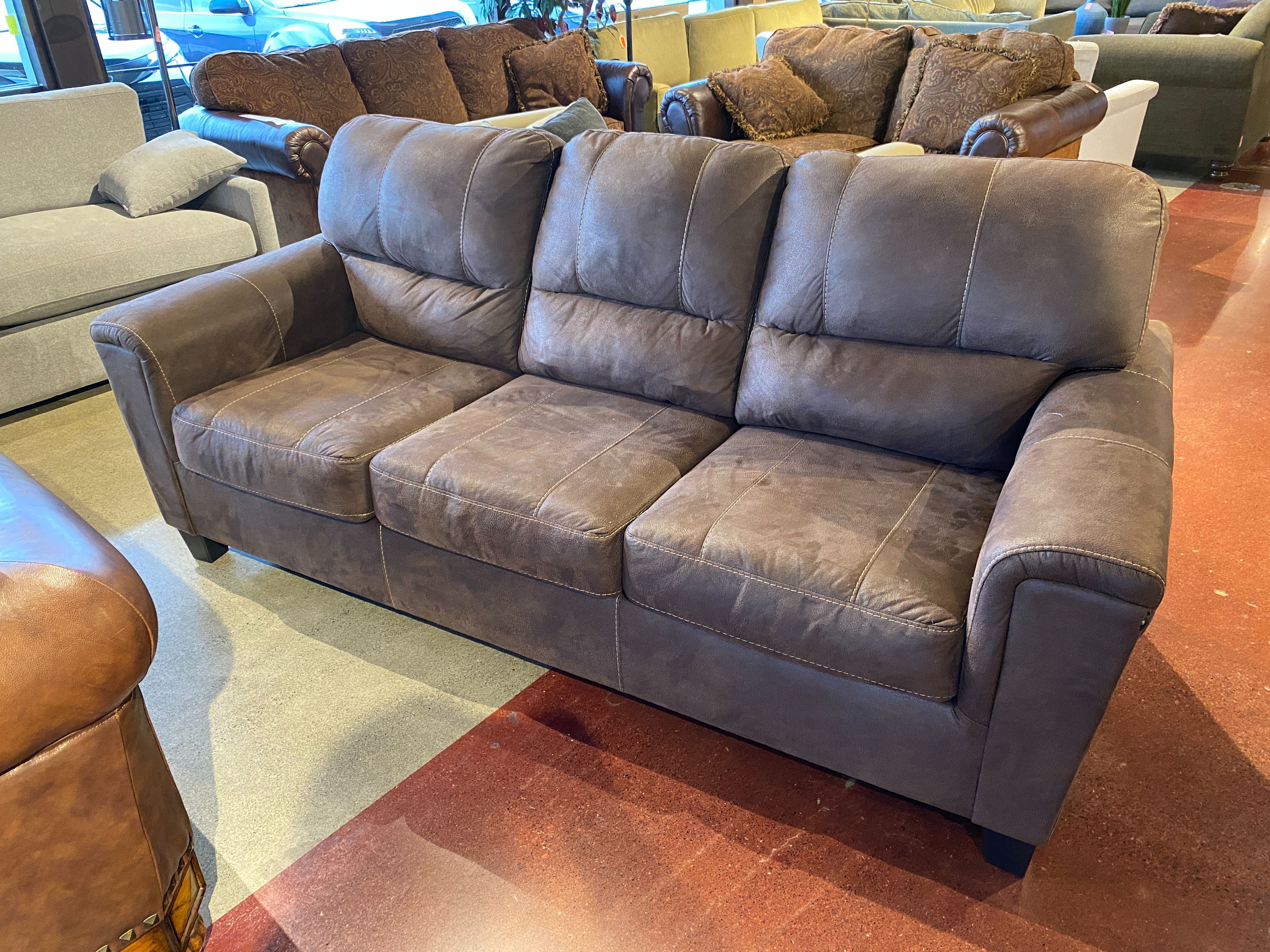Navi Brown Three Seater Sofa