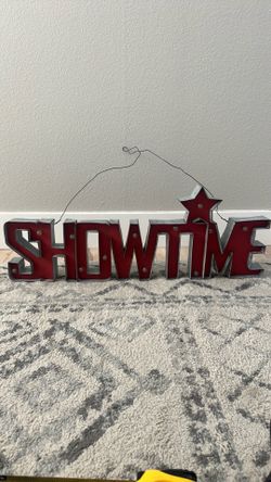 Vintage Showtime wall decor sign