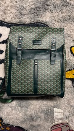 Goyard Paris Green Monogram Backpack