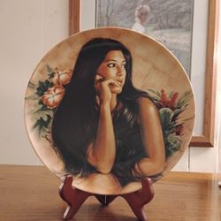 Beautiful Tahitian Dreamer By Susie Morton Limited Edition Collectors Plate, Located In Reedley 