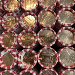 2017-D Lincoln Shield Cent Full Roll BU Bank Wrapped
