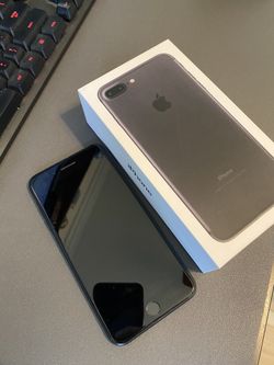 Apple iPhone 7 + plus 256gb black UNLOCKED