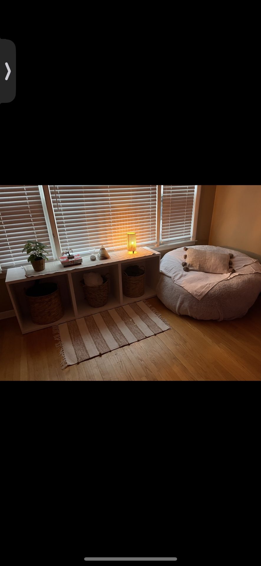 White IKEA 3 Box Storage Unit