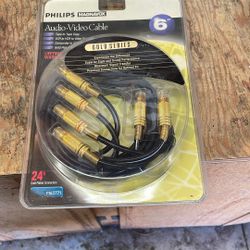 Philips/Magnavox GOLD SERIES Digital Signal Transfer 6Ft Audio -Video Cable