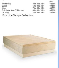 Tempurpedic cashmere pillow top king cheap