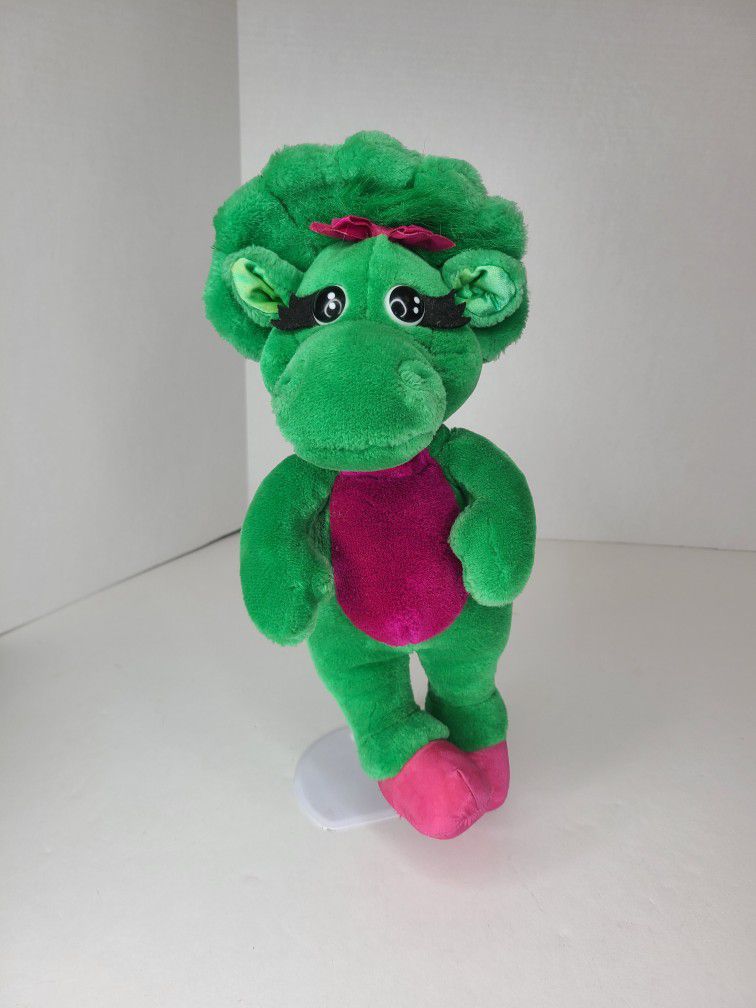 Barney 14" BABY BOP Plush Stuffed Animal Dinosaur 1992 The Lyons Group Vintage