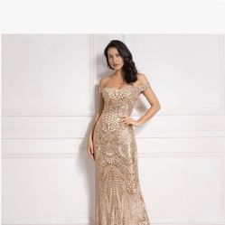 Gold Sequins gown 