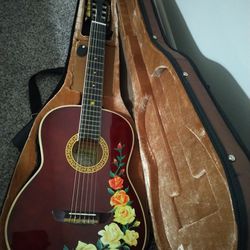 Electric Acoustic Guitar With Amp 