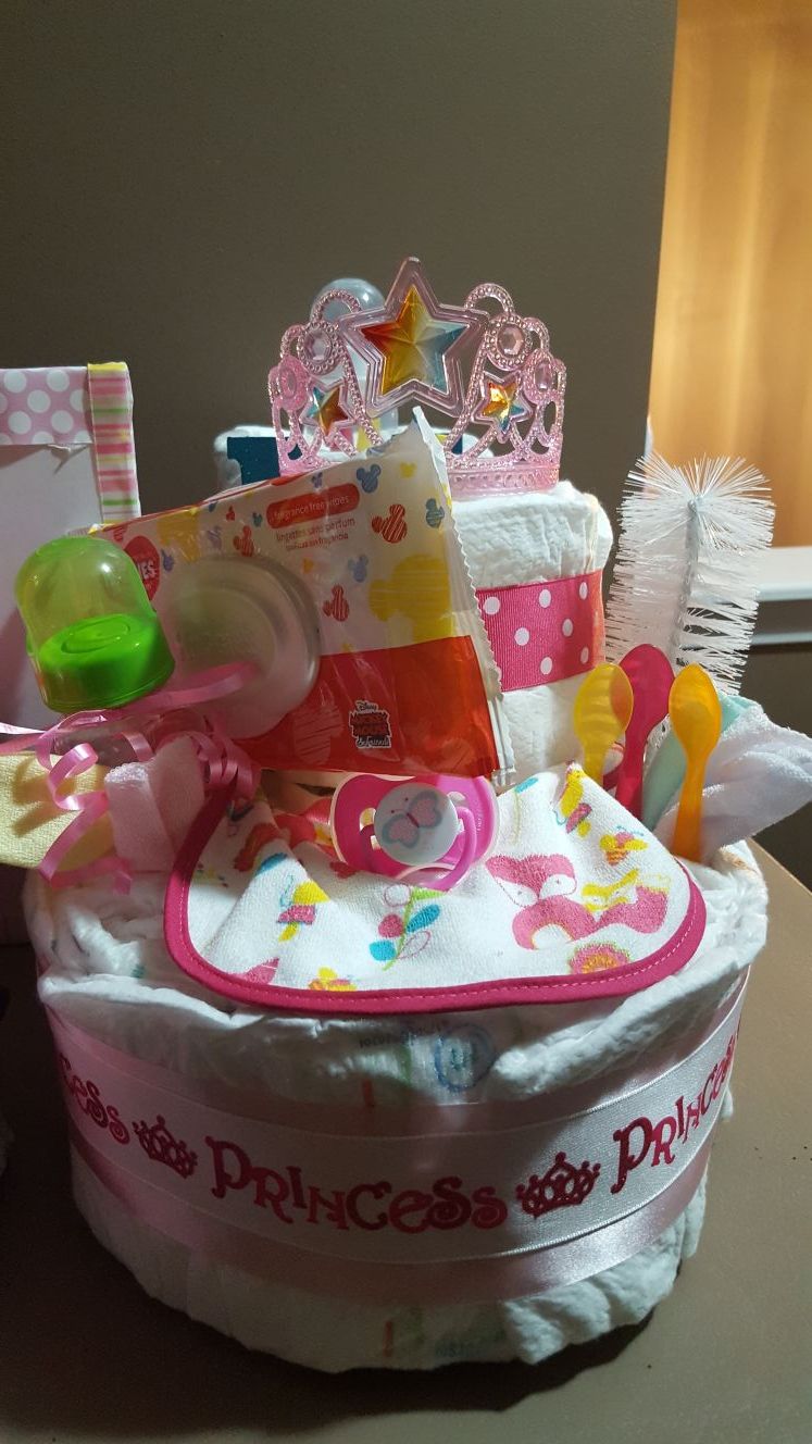 Princess diaper cake