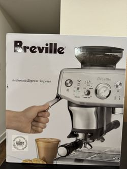 Breville the Barista Express Impress Espresso Machine, Black Truffle