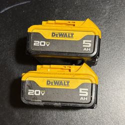 DEWALT 20V MAX Lithium-Ion 5.0Ah Battery (2-Pack